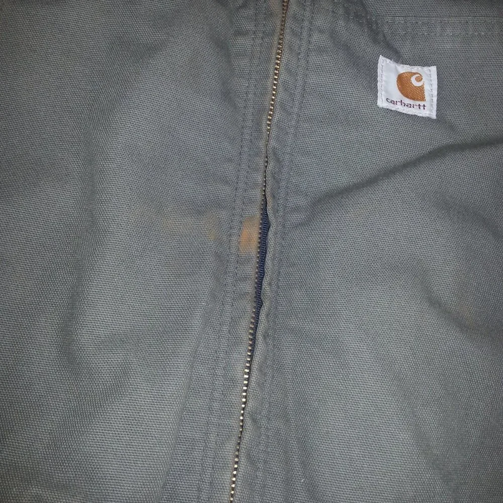 Vintage Carhartt Active Jacket Hooded Duck Cloth Canvas Workwear XXL - Picture 4 of 14